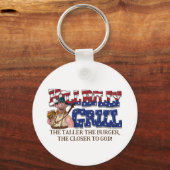 Fun HillBilly Grill Denmark Sleutelhanger! Sleutelhanger (Voorkant)