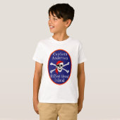 Fun Hilton Head Island Pirate with Name Child T-shirt (Voorkant volledig)