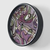 Fun Hip Paarse Violet Black Mosaic Pop Art (Hoek)