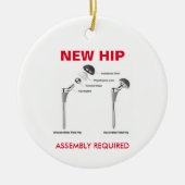 Fun Hip Replacement - Assemblage vereist Keramisch Ornament (Voorkant)