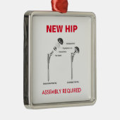 Fun Hip Replacement - Assemblage vereist Metalen Ornament (Rechts)
