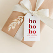 Fun Ho Ho Ho Merry Christmas Aangepaste Naam Label Cadeaulabel