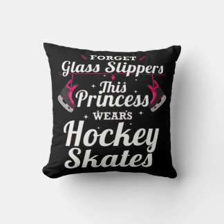Fun Hockey Design for Girls Women Ice Hockey Playe Kussen
