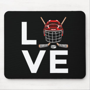Fun Hockey Design for Kids Mannen Women Ice Hockey Muismat