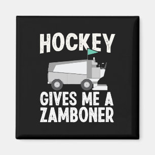 Fun Hockey geeft me een Zamboner Hockey speler Win Magneet