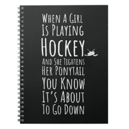 Fun Hockey Gifts For Her Sports Player Girls Women Notitieboek