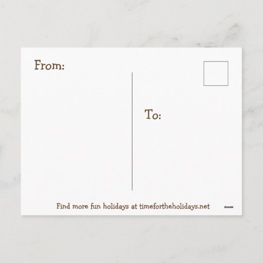 Fun Holiday Briefkaart (Achterkant)