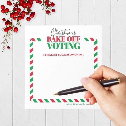 Fun Holiday Contest Stemmen Notitieblok Pack van 4