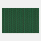 Fun Holiday Green White Black Abstracte Zigzag Art Inpakpapier Vel (Voorkant 3)