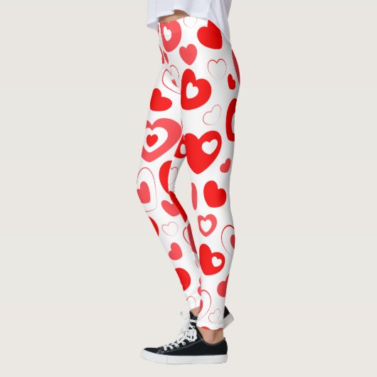 Fun Holiday Heart Design Leggings (Links)