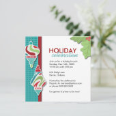 Fun  Holiday Party Uitnodiging (Staand voorkant)