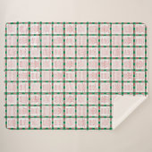 Fun Holiday song lyrics with red, white, green Sherpa Deken (Voorkant (horizontaal))