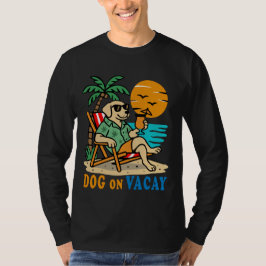 Fun Hond op Vakantie T-Shirt | Schattige Zomer