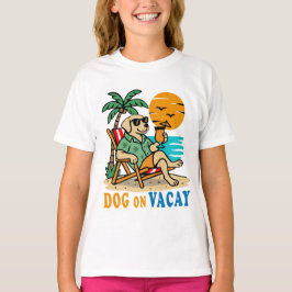 Fun Hond op Vakantie T-Shirt | Schattige Zomer