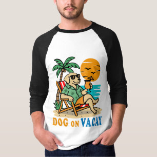 Fun Hond op Vakantie T-Shirt Schattige Zomer