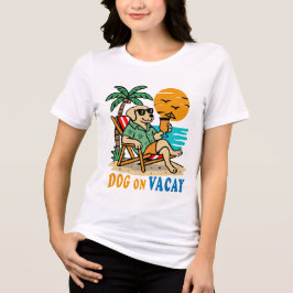 Fun Hond op Vakantie T-Shirt | Schattige Zomer