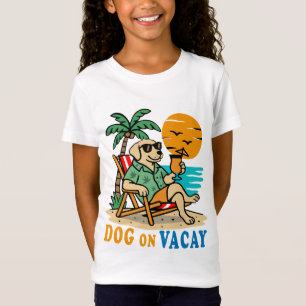 Fun Hond op Vakantie T-Shirt Schattige Zomer