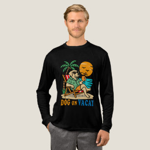 Fun Hond op Vakantie T-Shirt Schattige Zomer