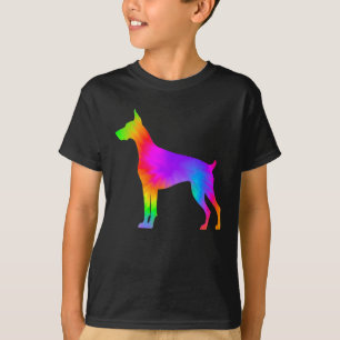 Fun Hondenliefhebber Owner Tie Dye Doberman Pinsch T-shirt