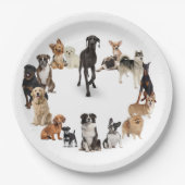 Fun Hondenras Pet Animals Dog Aangepaste naam Papieren Bordje (Voorkant)