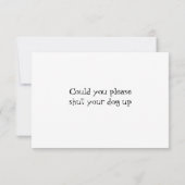 Fun Hondenras Pet Animals Dog Hartelijk dank Bedankkaart (Achterkant)