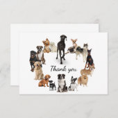 Fun Hondenras Pet Animals Dog Hartelijk dank Bedankkaart (Voorkant / Achterkant)