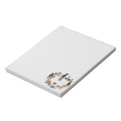 Fun Hondenras Pet Animals Dog Notitieblok (Linkerzijde)