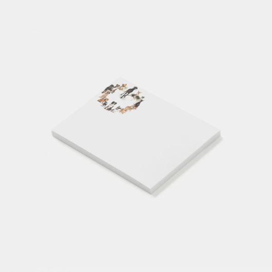 Fun Hondenras Pet Animals Dog Post-it® Notes (Schuin)