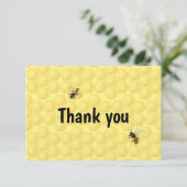 Fun Honey Bee Apiary Hive Hartelijk dank Bedankkaart (Staand voorkant)