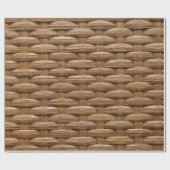 Fun Horizontal Wicker Basket Weave Cadeaupapier (Vlak)