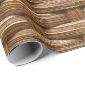 Fun Horizontal Wicker Basket Weave Cadeaupapier (Rol Hoek)