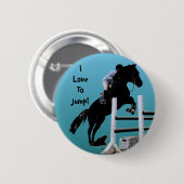 Fun Horse Jumper Ronde Button 5,7 Cm (Voorkant /achterkant)