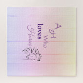 Fun Horse Paars Girly Fun Script Legpuzzel (Horizontaal)