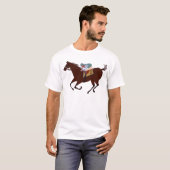 Fun Horse Racing Design T-shirt (Voorkant volledig)