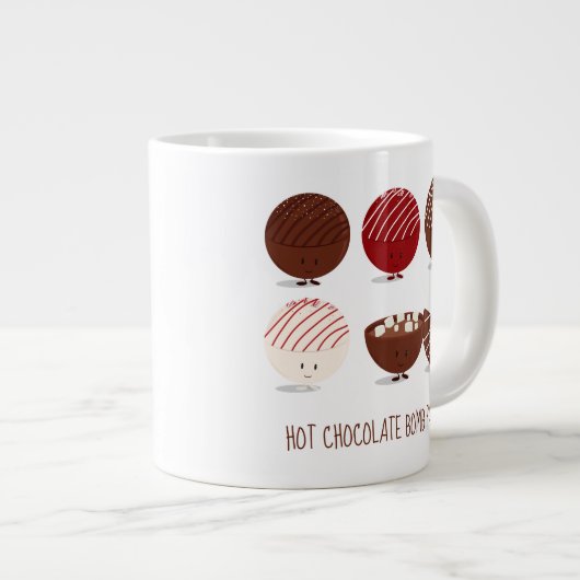 Fun Hot Chocolate Bomb Party Grote Koffiekop (Voorkant rechts)