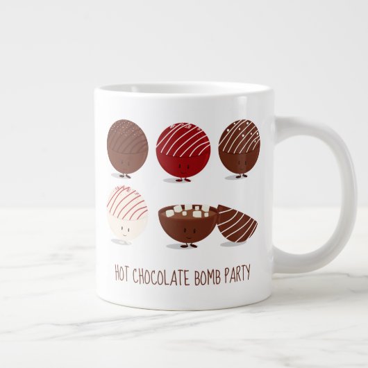 Fun Hot Chocolate Bomb Party Grote Koffiekop (Rechts)