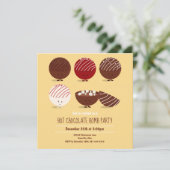 Fun Hot Chocolate Bomb Party Kaart (Staand voorkant)