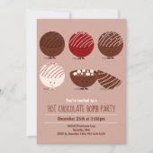 Fun Hot Chocolate Bomb Party Kaart (Voorkant)