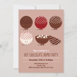 Fun Hot Chocolate Bomb Party Kaart