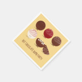 Fun Hot Chocolate Bomb Party Servet (Hoek)