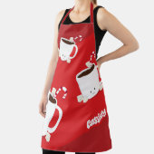 Fun Hot Chocolate Name Kerstmis Schort (Insitu)