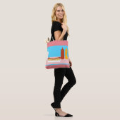 Fun Hot Dog Lunch Illustration Design Art Tote Bag (Op model)
