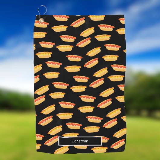 Fun Hot Dogs Golfhanddoek