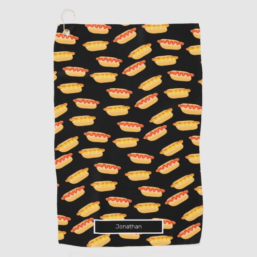 Fun Hot Dogs Golfhanddoek (Voorkant)
