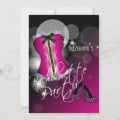 Fun Hot Pink Bachelorette Party Kaart (Voorkant)