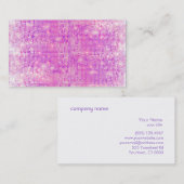 Fun Hot Pink en Paarse Sparkly Sequins Visitekaartje (Voorkant / Achterkant)