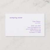 Fun Hot Pink en Paarse Sparkly Sequins Visitekaartje (Achterkant)