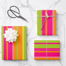 Fun Hot Pink, Roos, Sinaasappel, Lime Green en Yel