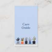 Fun house planten Care Guide Shop Bestellingen Informatiekaartje (Voorkant)