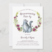 Fun Housewarming Purty Party Cat Theme Uitnodiging (Voorkant)